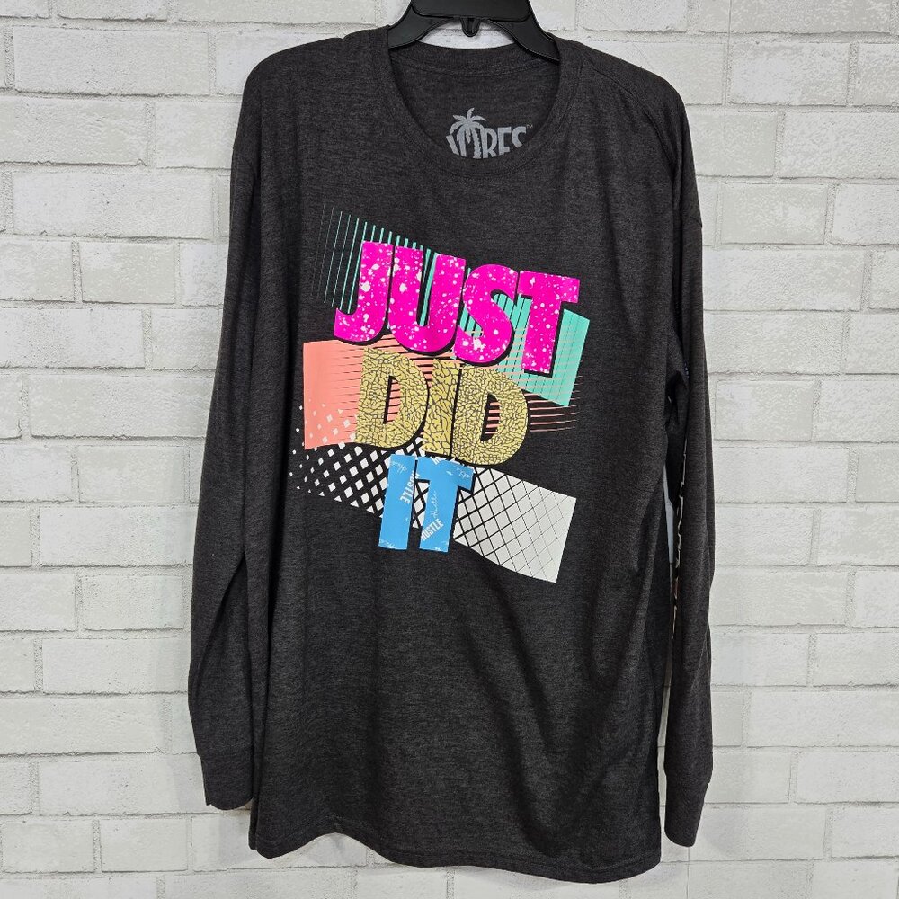 New Vibes Just Did It Long Sleeve Tee Shirt 2XL